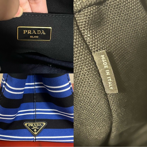 *FINAL SALE* Prada Canapa Canvas Tote Bag - Picture 8 of 10